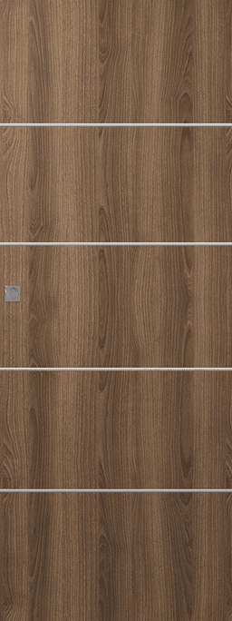 OPTIMA 4H PECAN NUTWOOD MAGIC DOORS BELLDINNI MODERN INTERIOR DOOR - 1