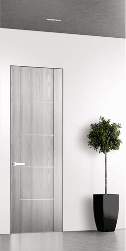 AVON 01 4H RIBEIRA ASH INVISIBLE METAL FRAME BELLDINNI MODERN INTERIOR DOOR - 1