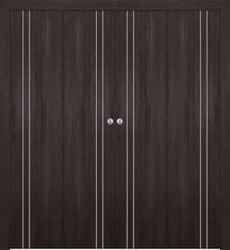 OPTIMA 2V VERALINGA OAK DOUBLE BI-FOLD BELLDINNI MODERN INTERIOR DOOR - 1