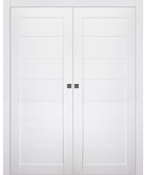 ALDA BIANCO NOBLE DOUBLE POCKET BELLDINNI MODERN INTERIOR DOOR - 1