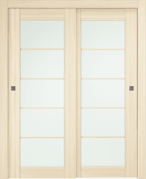 AVON 5 LITE VETRO LOIRE ASH BYPASS BELLDINNI MODERN INTERIOR DOOR - 1