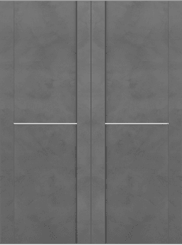 AVON 01 1H DARK URBAN DOUBLE BI-FOLD BELLDINNI MODERN INTERIOR DOOR - 3