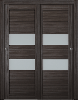 DESSA VETRO GRAY OAK BYPASS BELLDINNI MODERN INTERIOR DOOR - 5