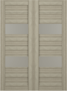 BERTA VETRO SHAMBOR DOUBLE BARN BELLDINNI MODERN INTERIOR DOOR - 2