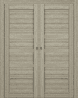 DORA VETRO SHAMBOR DOUBLE POCKET BELLDINNI MODERN INTERIOR DOOR - 1