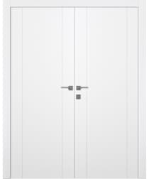 UNICA 2U BIANCO NOBLE DOUBLE BELLDINNI MODERN INTERIOR DOOR - 1