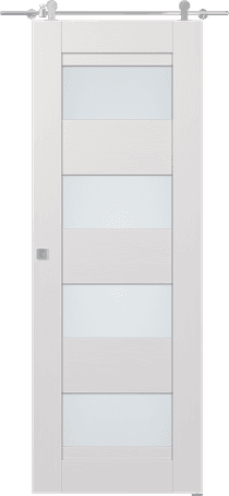DELLA VETRO BIANCO NOBLE BARN BELLDINNI MODERN INTERIOR DOOR - 1
