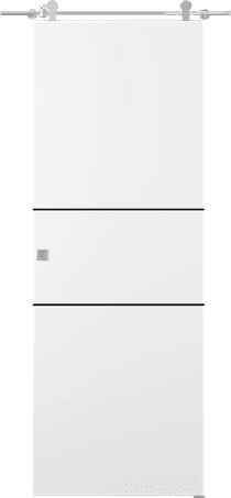 PALLADIO 2H BLACK BIANCO NOBLE BARN DOORS BELLDINNI MODERN INTERIOR DOOR - 1