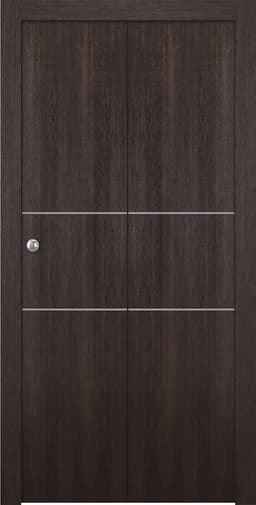 OPTIMA 2H VERALINGA OAK BI-FOLD BELLDINNI MODERN INTERIOR DOOR - 1