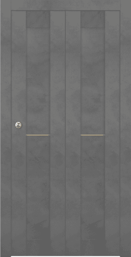 AVON 07 1H GOLD DARK URBAN DOUBLE BI-FOLD BELLDINNI MODERN INTERIOR DOOR - 1