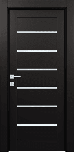 ALBA BLACK MATTE SWING BELLDINNI MODERN INTERIOR DOOR - 1