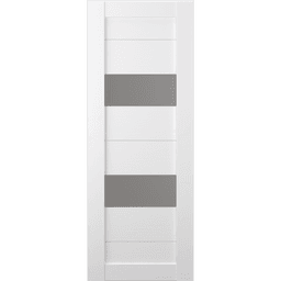 BERTA VETRO BIANCO NOBLE BARN BELLDINNI MODERN INTERIOR DOOR - 2