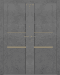 AVON 01 3H GOLD DARK URBAN DOUBLE BELLDINNI MODERN INTERIOR DOOR - 1