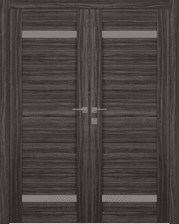 PERLA VETRO GRAY OAK CLOSET BELLDINNI MODERN INTERIOR DOOR - 1