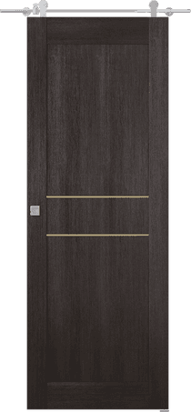 AVON 07 2HN GOLD VERALINGA OAK DOUBLE BARN BELLDINNI MODERN INTERIOR DOOR - 1