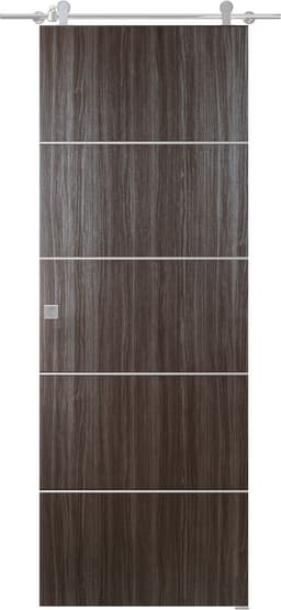 PALLADIO 4H GRAY OAK BARN BELLDINNI MODERN INTERIOR DOOR - 1