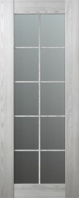 AVON 10 LITE VETRO RIBEIRA ASH SLAB BELLDINNI MODERN INTERIOR DOOR - 1