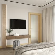 AVON 202 4H VETRO LOIRE ASH BARN DOORS BELLDINNI MODERN INTERIOR DOOR - 4