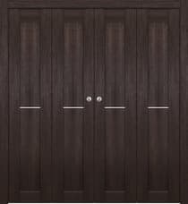 AVON 07 1H GOLD VERALINGA OAK DOUBLE BI-FOLD BELLDINNI MODERN INTERIOR DOOR - 1