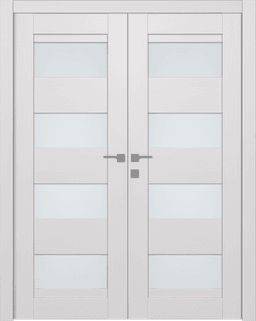 DELLA VETRO BIANCO NOBLE CLOSET BELLDINNI MODERN INTERIOR DOOR - 1