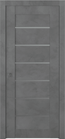 AVON 07-02 VETRO DARK URBAN POCKET BELLDINNI MODERN INTERIOR DOOR - 1