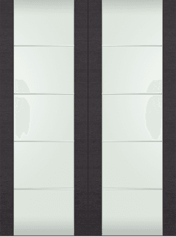 AVANTI 202 4H VETRO BLACK APRICOT DOUBLE BARN BELLDINNI MODERN INTERIOR DOOR - 2