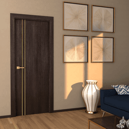 OPTIMA 2V VERALINGA OAK INVISIBLE METAL FRAME BELLDINNI MODERN INTERIOR DOOR - 3
