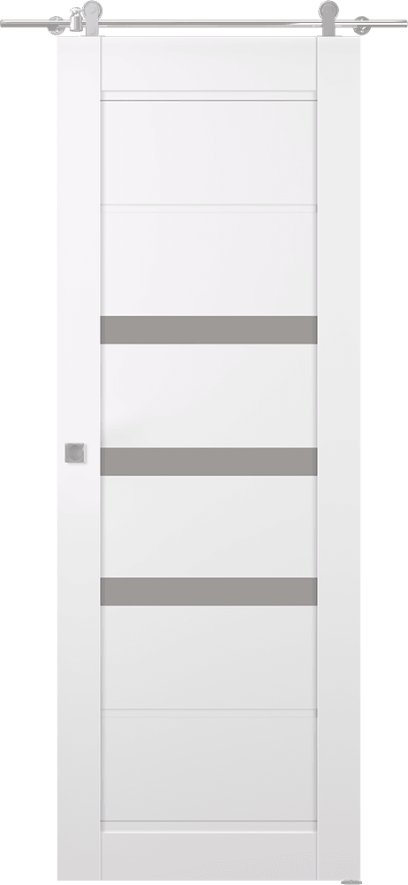 RITA VETRO SNOW WHITE BARN BELLDINNI MODERN INTERIOR DOOR