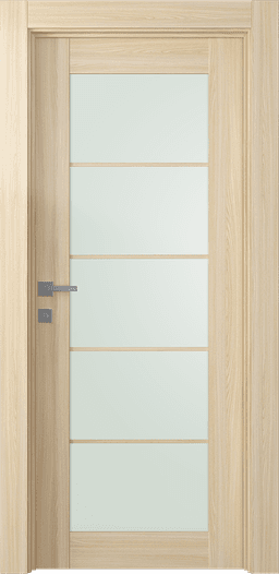 AVON 5 LITE VETRO LOIRE ASH SWING DOORS BELLDINNI MODERN INTERIOR DOOR - 1