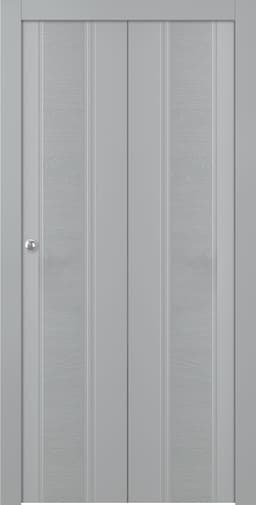 TWINWOOD 1 LIGHT GREY BI-FOLD BELLDINNI MODERN INTERIOR DOOR - 1