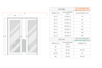 AVON 07 RN RIBEIRA ASH DOUBLE POCKET BELLDINNI MODERN INTERIOR DOOR - 8