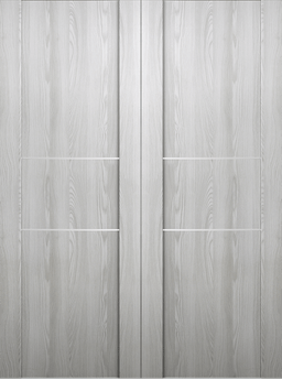 AVON 01 2H RIBEIRA ASH DOUBLE BARN BELLDINNI MODERN INTERIOR DOOR - 2