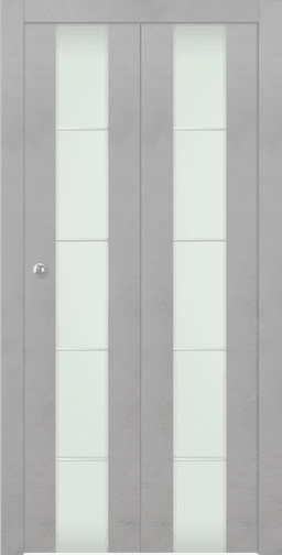 AVON 202 4H VETRO LIGHT URBAN BI-FOLD DOORS BELLDINNI MODERN INTERIOR DOOR - 1