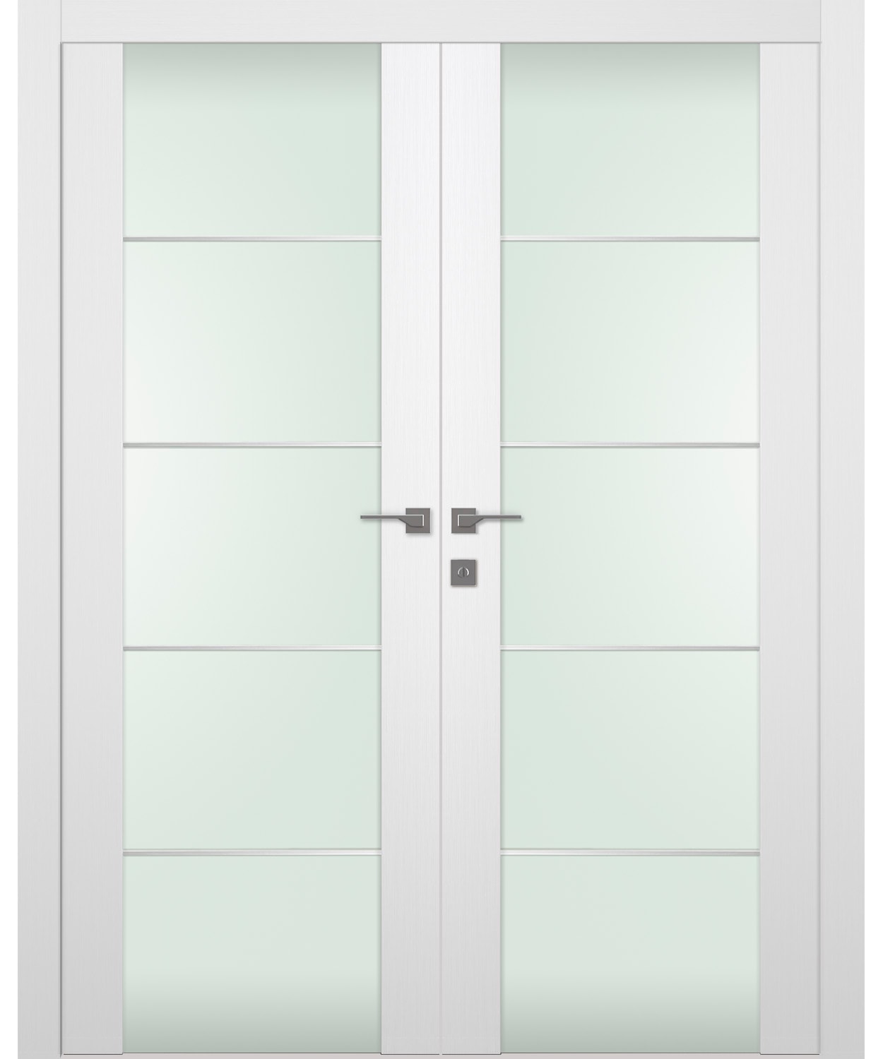 PALLADIO 202 4H VETRO BIANCO NOBLE DOUBLE BELLDINNI MODERN INTERIOR DOOR