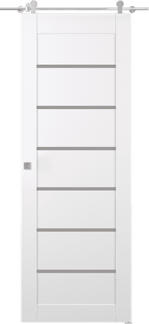 ALBA SNOW WHITE DOUBLE BARN BELLDINNI MODERN INTERIOR DOOR - 2