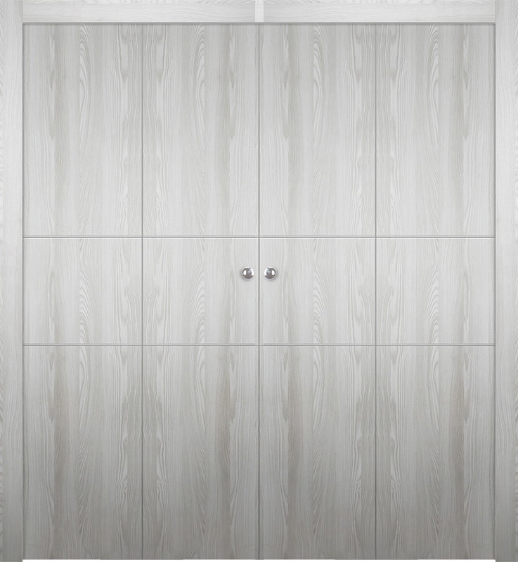 OPTIMA 2H RIBEIRA ASH DOUBLE BI-FOLD BELLDINNI MODERN INTERIOR DOOR