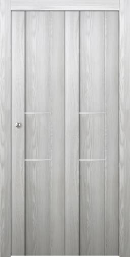 AVON 01 2H RIBEIRA ASH BI-FOLD BELLDINNI MODERN INTERIOR DOOR - 1