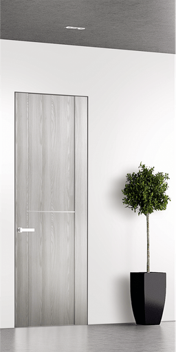 AVON 01 1H RIBEIRA ASH INVISIBLE METAL FRAME BELLDINNI MODERN INTERIOR DOOR - 1