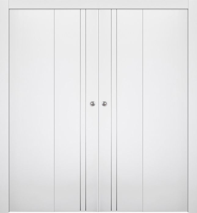 SMART PRO 2V POLAR WHITE DOUBLE BI-FOLD BELLDINNI MODERN INTERIOR DOOR
