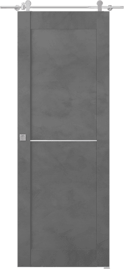 AVON 07 1H DARK URBAN DOUBLE BARN BELLDINNI MODERN INTERIOR DOOR - 1