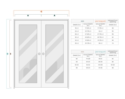 BERTA VETRO GRAY OAK CLOSET BELLDINNI MODERN INTERIOR DOOR - 10