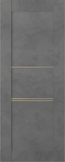 AVON 07 3H GOLD DARK URBAN SLAB BELLDINNI MODERN INTERIOR DOOR - 1