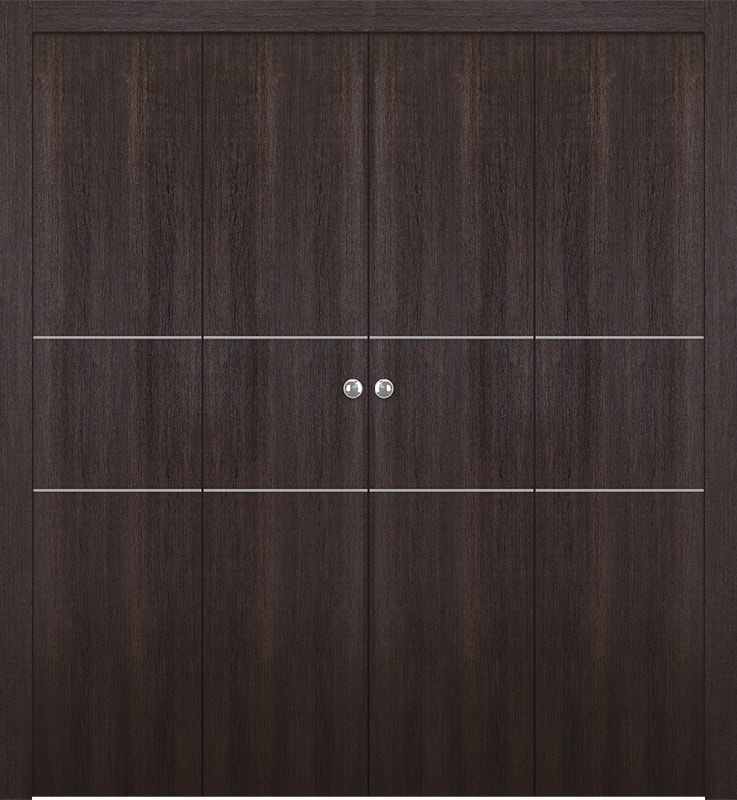 OPTIMA 2H VERALINGA OAK DOUBLE BI-FOLD BELLDINNI MODERN INTERIOR DOOR