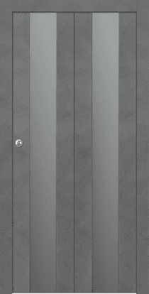 AVON 202 VETRO DARK URBAN DOUBLE BI-FOLD BELLDINNI MODERN INTERIOR DOOR - 1