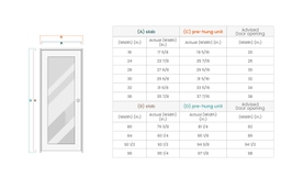 AVON 01 2H LIGHT URBAN SWING BELLDINNI MODERN INTERIOR DOOR - 3