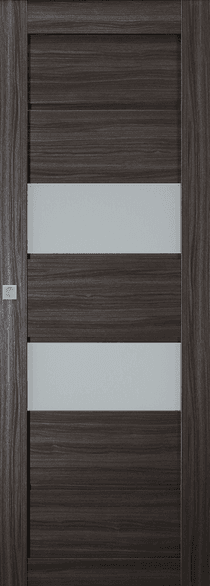 DESSA VETRO GRAY OAK MAGIC BELLDINNI MODERN INTERIOR DOOR - 1