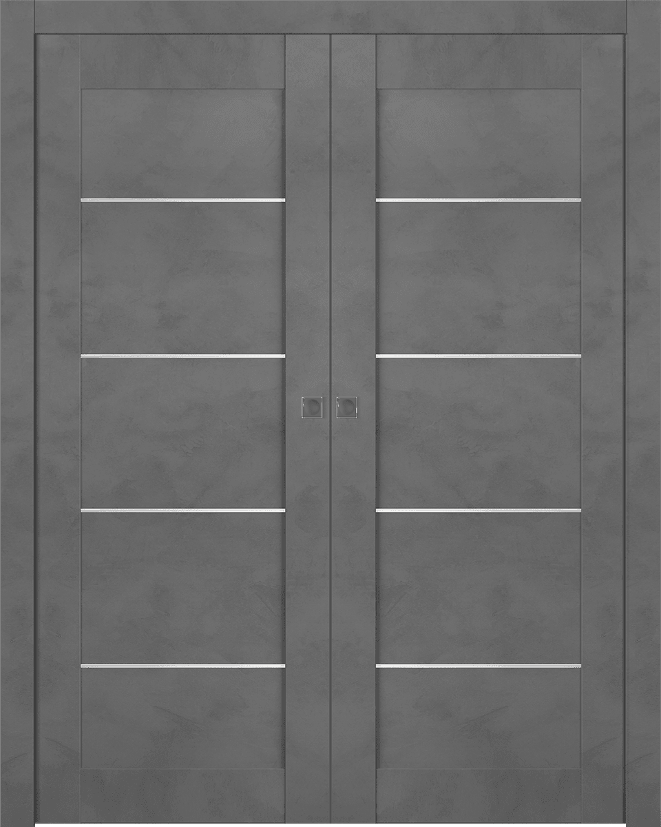 AVON 07 4H DARK URBAN DOUBLE POCKET BELLDINNI MODERN INTERIOR DOOR