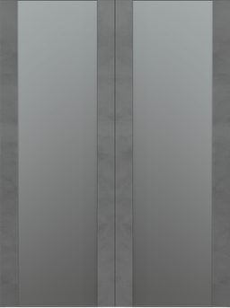 AVON 202 VETRO DARK URBAN DOUBLE BI-FOLD BELLDINNI MODERN INTERIOR DOOR - 2