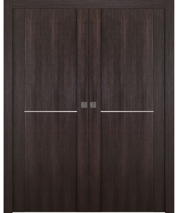 AVON 01 1H VERALINGA OAK DOUBLE POCKET DOORS BELLDINNI MODERN INTERIOR DOOR - 1