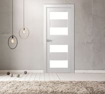 DELLA VETRO BIANCO NOBLE BARN BELLDINNI MODERN INTERIOR DOOR - 6